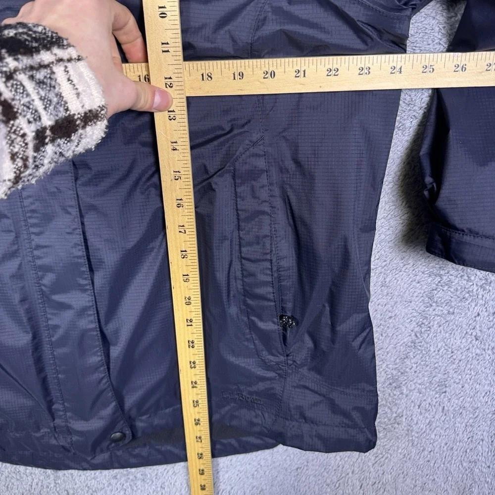 LL Bean Jacket Mens XL Parka Fleece Lined Hooded Ripstop Rain Trail Hike OKSD8